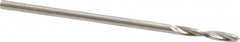 Guhring - 1.2mm 130° Parabolic Flute High Speed Steel Screw Machine Drill Bit - Bright Finish, Right Hand Cut, 7mm Flute Length, 28mm OAL, Standard Point, Straight Shank - Benchmark Tooling