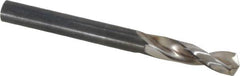 Guhring - 6.3mm 130° Parabolic Flute High Speed Steel Screw Machine Drill Bit - Bright Finish, Right Hand Cut, 31mm Flute Length, 70mm OAL, Standard Point, Straight Shank - Benchmark Tooling