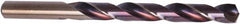 Precision Twist Drill - Letter X 135° High Speed Steel Jobber Drill - Purple/Bronze Finish, Right Hand Cut, 5-1/8" OAL, Split Point - Benchmark Tooling