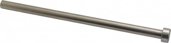 Gibraltar - 5/16" Pin Diam, 1/2" Head Diam x 1/4" Head Height, 6" OAL, Straight Ejector Pin - Steel, 5-3/4" Pin Length - Benchmark Tooling