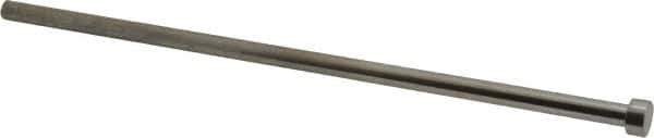 Gibraltar - 5/16" Pin Diam, 1/2" Head Diam x 1/4" Head Height, 10" OAL, Straight Ejector Pin - Steel, 9-3/4" Pin Length - Benchmark Tooling