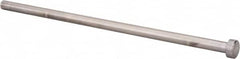 Gibraltar - 3/8" Pin Diam, 5/8" Head Diam x 1/4" Head Height, 10" OAL, Straight Ejector Pin - Steel, 9-3/4" Pin Length - Benchmark Tooling