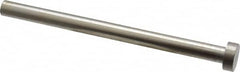 Gibraltar - 13/32" Pin Diam, 11/16" Head Diam x 1/4" Head Height, 6" OAL, Straight Ejector Pin - Steel, 5-3/4" Pin Length - Benchmark Tooling