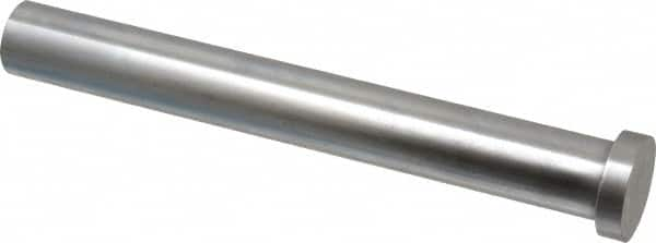 Gibraltar - 3/4" Pin Diam, 1" Head Diam x 1/4" Head Height, 6" OAL, Hard Core Pin - Steel, 5-3/4" Pin Length - Benchmark Tooling