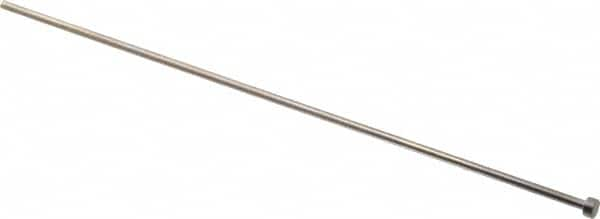 Gibraltar - 3mm Pin Diam, 6mm Head Diam x 3mm Head Height, 200mm OAL, Straight Ejector Pin - Steel, 197mm Pin Length - Benchmark Tooling