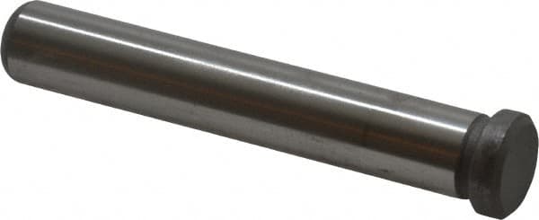 Gibraltar - 1/2" Pin Diam, 3-1/4" OAL, Nickel Chromium Molybdenum Steel, Die & Mold Leader Pin - 5/8" Head Diam x 3/16" Head Height - Benchmark Tooling