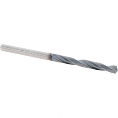 SGS - #30 118° Solid Carbide Jobber Drill - AlTiN Finish, Right Hand Cut, Spiral Flute, Straight Shank, 2-1/4" OAL, Four Facet Point - Benchmark Tooling