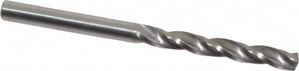 Guhring - 3.9mm 150° Solid Carbide Jobber Drill - Bright Finish, Right Hand Cut, Spiral Flute, Straight Shank, 55mm OAL, Standard Point - Benchmark Tooling
