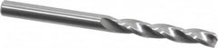 Guhring - 4.2mm 150° Solid Carbide Jobber Drill - Bright Finish, Right Hand Cut, Spiral Flute, Straight Shank, 55mm OAL, Standard Point - Benchmark Tooling
