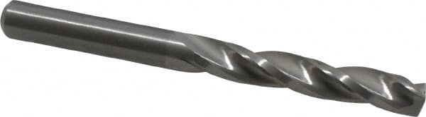 Guhring - 6.4mm 150° Solid Carbide Jobber Drill - Bright Finish, Right Hand Cut, Spiral Flute, Straight Shank, 70mm OAL, Standard Point - Benchmark Tooling