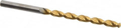 Guhring - 13/64" 130° Solid Carbide Jobber Drill - TiN Finish, Right Hand Cut, Parabolic Flute, Straight Shank, 3-5/8" OAL, Standard Point - Benchmark Tooling