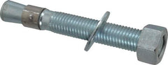 Red Head - 3/4 Inch Diameter, 3/4-10 Inch Thread, 5-1/2 Inch Overall Length, Grade 3, Wedge Expansion Concrete Anchor - Steel, Zinc Plated, 3-5/8 Inch Thread Length, Tie Wire Head, 3/4 Inch Drill - Benchmark Tooling