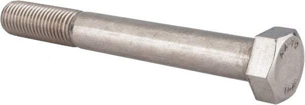 Value Collection - M20x2.50mm Metric Coarse, 160mm Length Under Head Hex Head Cap Screw - Partially Threaded, Grade 316 & Austenitic A4 Stainless Steel, Uncoated, 30mm Hex - Benchmark Tooling