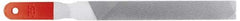 Simonds File - 8" Long, American-Pattern File - Single, Double Cut, Handle - Benchmark Tooling