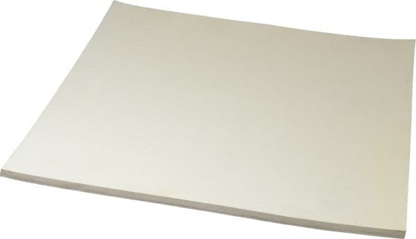 Made in USA - 12" Long, 12" Wide, 1/4" Thick, Buna-N Rubber Foam Sheet - 50 to 60 Durometer, White, -20 to 180°F, 1,000 to 1,200 psi Tensile Strength, Stock Length - Benchmark Tooling