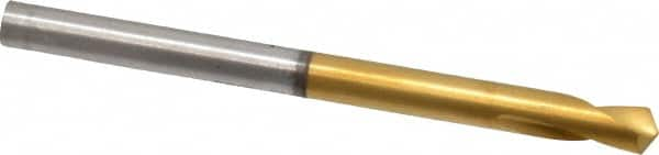 Guhring - 4mm Body Diam, 120°, 55mm OAL, High Speed Steel Spotting Drill - Benchmark Tooling