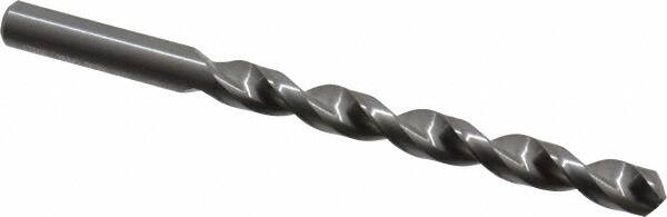 Guhring - 8mm 130° Solid Carbide Jobber Drill - Bright Finish, Right Hand Cut, Parabolic Flute, Straight Shank, 114.3mm OAL, Standard Point - Benchmark Tooling