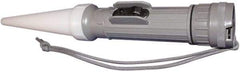 Fulton - White Industrial/Tactical Flashlight - Gray Plastic Body, 2 D Batteries Not Included - Benchmark Tooling