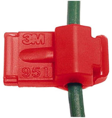 3M - 22 to 18 AWG, Nylon, Fully Insulated, Female Wire Disconnect - 1/4 Inch Wide Tab, Red, CSA Certified, CSA LR32411, UL File E70512, UL Listed - Benchmark Tooling