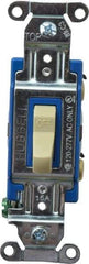 Hubbell Wiring Device-Kellems - 1 Pole, 120 to 277 VAC, 15 Amp, Industrial Grade, Toggle, Wall and Dimmer Light Switch - 1-5/16 Inch Wide x 4-1/16 Inch High - Benchmark Tooling