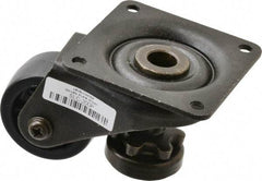 Sunnex - 1" Wide, Nylon Swivel Caster - 200 Lb Capacity, Top Plate Mount, 2.87" x 2.87" Plate, Ball Bearing - Benchmark Tooling