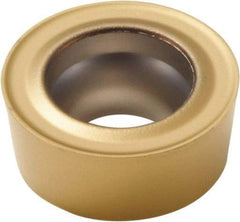 Seco - RCMT1606M0 F2 Grade TP40 Carbide Turning Insert - TiC/TiCN/TiN Finish, Round, 16mm Inscr Circle, 1/4" Thick - Benchmark Tooling