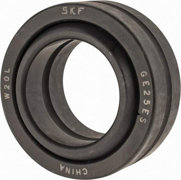 SKF - 25mm Bore Diam, 10,800 Lb Dynamic Capacity, Spherical Plain Bearing - 54,000 Lb Static Load Capacity - Benchmark Tooling