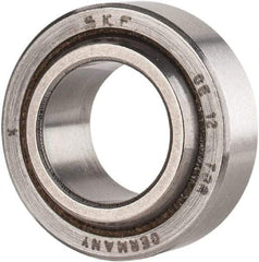 SKF - 12mm Bore Diam, 3,375 Lb Dynamic Capacity, Spherical Plain Bearing - 6,749 Lb Static Load Capacity - Benchmark Tooling