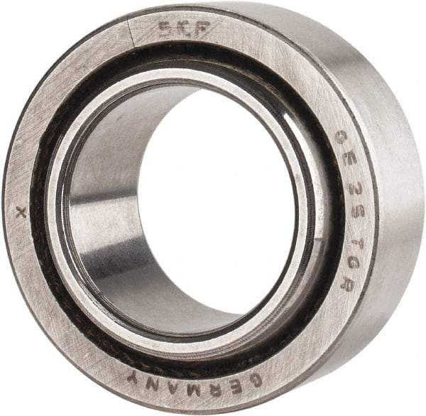 SKF - 25mm Bore Diam, 15,298 Lb Dynamic Capacity, Spherical Plain Bearing - 30,821 Lb Static Load Capacity - Benchmark Tooling