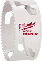 Milwaukee Tool - 3-1/4" Diam, 1-1/2" Cutting Depth, Hole Saw - Bi-Metal Saw, Toothed Edge - Benchmark Tooling