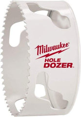 Milwaukee Tool - 4-1/2" Diam, 1-1/2" Cutting Depth, Hole Saw - Bi-Metal Saw, Toothed Edge - Benchmark Tooling