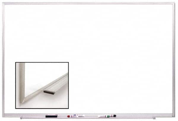 Ghent - 48-1/2" High x 96-1/2" Wide Acrylic/Enamel Magnetic Marker Board - Aluminum Frame, 2.63" Deep - Benchmark Tooling