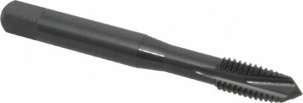 OSG - M8x1.25 Metric Coarse, 3 Flute, Oxide Finish, Powdered Metal Spiral Point Tap - Plug Chamfer, Right Hand Thread, 2-23/32" OAL, 1-1/8" Thread Length, 0.318" Shank Diam, 6H Class of Fit, Series 344 - Exact Industrial Supply