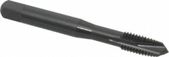 OSG - M8x1.25 Metric Coarse, 3 Flute, Oxide Finish, Powdered Metal Spiral Point Tap - Plug Chamfer, Right Hand Thread, 2-23/32" OAL, 1-1/8" Thread Length, 0.318" Shank Diam, 6H Class of Fit, Series 344 - Exact Industrial Supply