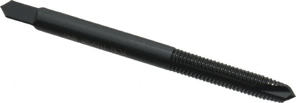 OSG - M5x0.80 Metric Coarse, 3 Flute, Oxide Finish, Powdered Metal Spiral Point Tap - Plug Chamfer, Right Hand Thread, 2-3/8" OAL, 7/8" Thread Length, 0.194" Shank Diam, 6H Class of Fit, Series 344 - Exact Industrial Supply