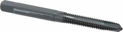 OSG - M6x1.00 Metric Coarse, 3 Flute, Oxide Finish, Powdered Metal Spiral Point Tap - Plug Chamfer, Right Hand Thread, 2-1/2" OAL, 1" Thread Length, 0.255" Shank Diam, 6H Class of Fit, Series 344 - Exact Industrial Supply