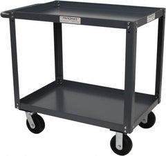 Value Collection - 2,000 Lb Capacity, 24" Wide x 36" Long x 36-1/4" High Service Cart - 2 Shelf, Steel - Benchmark Tooling