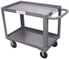 Value Collection - 1,200 Lb Capacity, 24" Wide x 36" Long x 27" High Service Cart - 2 Shelf, Steel - Benchmark Tooling