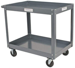 Value Collection - 1,200 Lb Capacity, 24" Wide x 36" Long x 34-5/8" High Service Cart - 2 Shelf, Steel - Benchmark Tooling