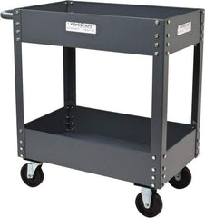 Value Collection - 1,200 Lb Capacity, 18" Wide x 30" Long x 34-5/8" High Service Cart - 2 Shelf, Steel - Benchmark Tooling