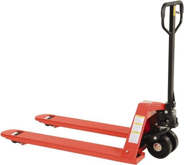 Vestil - 5,500 Lb Capacity, 7-3/4" Lift Economy Pallet Truck - 2-7/8" Min Lift Height, 48" Fork Length x 27" Fork Width, 27" Overall Width - Benchmark Tooling