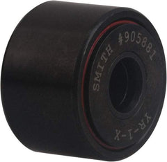 Accurate Bushing - 5/8" Bore, 2" Roller Diam x 1-1/4" Roller Width, Carbon Steel Self-Lubricating Yoke Cam Follower with Nonmetallic Bushing - 1 Lb Dynamic Load Capacity, 1-5/16" Overall Width - Benchmark Tooling