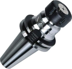 HAIMER - 2mm to 20mm Capacity, 100mm Projection, SK40 Taper Shank, ER32 Collet Chuck - 0.003mm TIR, Through-Spindle & DIN Flange Coolant - Exact Industrial Supply
