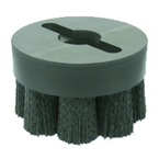 10" Diameter - Shell-Mill Holder Crimped Filament Disc Brush - 0.026/120 Grit - Benchmark Tooling