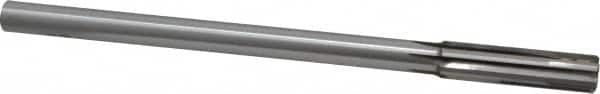 Made in USA - 0.515" Carbide-Tipped 6 Flute Chucking Reamer - Straight Flute, 7/16" Straight Shank, 2" Flute Length, 8" OAL - Benchmark Tooling