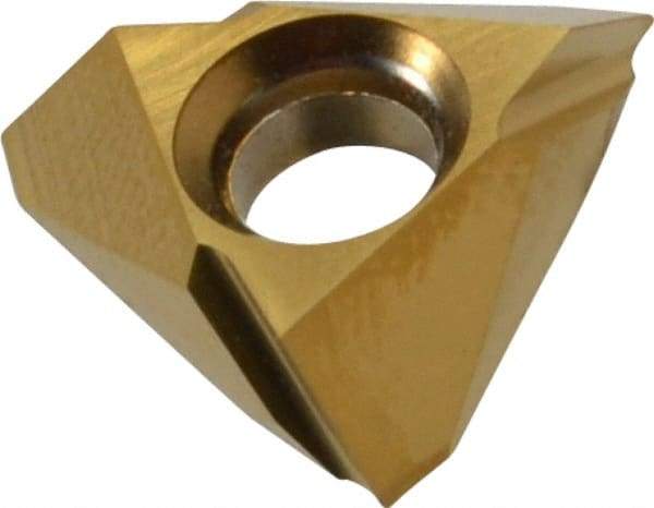 NTK - TB321.5 Grade ZM3 Carbide Turning Insert - TiN Finish, 60° Triangle, 3/8" Inscr Circle, 1/8" Thick, 0.0059" Corner Radius - Benchmark Tooling