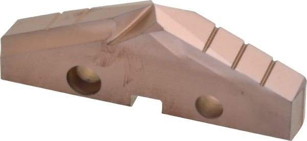 Allied Machine and Engineering - 2-3/8" Diam x 5/16" Thick, Seat Code 4, 132° Included Angle Spade Drill Insert - AM200 Coated, Cobalt, Grade Super Cobalt, Series GEN2 T-A - Benchmark Tooling