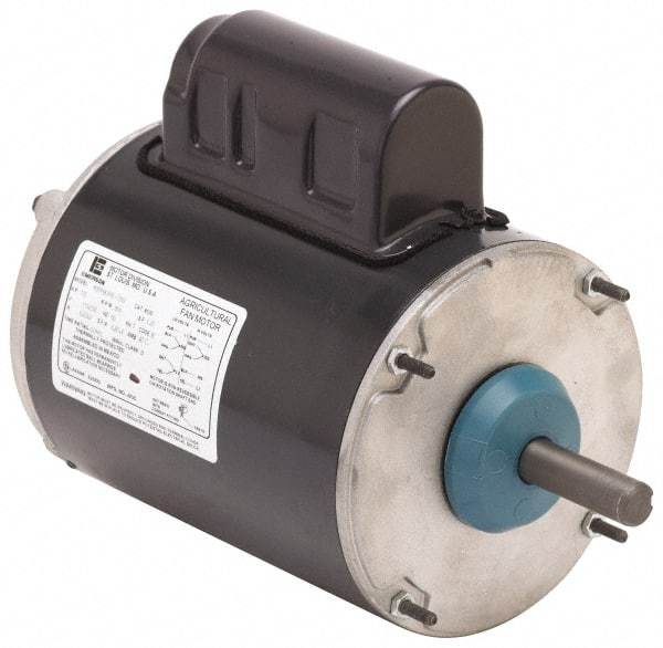 US Motors - 1/2 hp, TEAO Enclosure, Auto Thermal Protection, 1,725 RPM, 115/230 Volt, 60 Hz, Industrial Electric AC/DC Motor - Size 56 Frame, Rigid Mount, 1 Speed, Ball Bearings, 7.0/3.5 Full Load Amps, B Class Insulation, Reversible - Benchmark Tooling