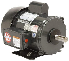 US Motors - 1.5 hp, TENV Enclosure, Auto Thermal Protection, 3,450 RPM, 115/230 Volt, 60 Hz, Industrial Electric AC/DC Motor - Size 143 Frame, Rigid Base Mount, 1 Speed, Ball Bearings, 17.4/8.7 Full Load Amps, B Class Insulation, CCW Lead End Rev - Benchmark Tooling