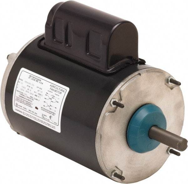 US Motors - 1/3 hp, TEAO Enclosure, Auto Thermal Protection, 1,700 RPM, 115/230 Volt, 60 Hz, Industrial Electric AC/DC Motor - Size 48 Frame, Resilient Mount, 1 Speed, Ball Bearings, 3.8/1.9 Full Load Amps, B Class Insulation, CW Drive End Rev - Benchmark Tooling